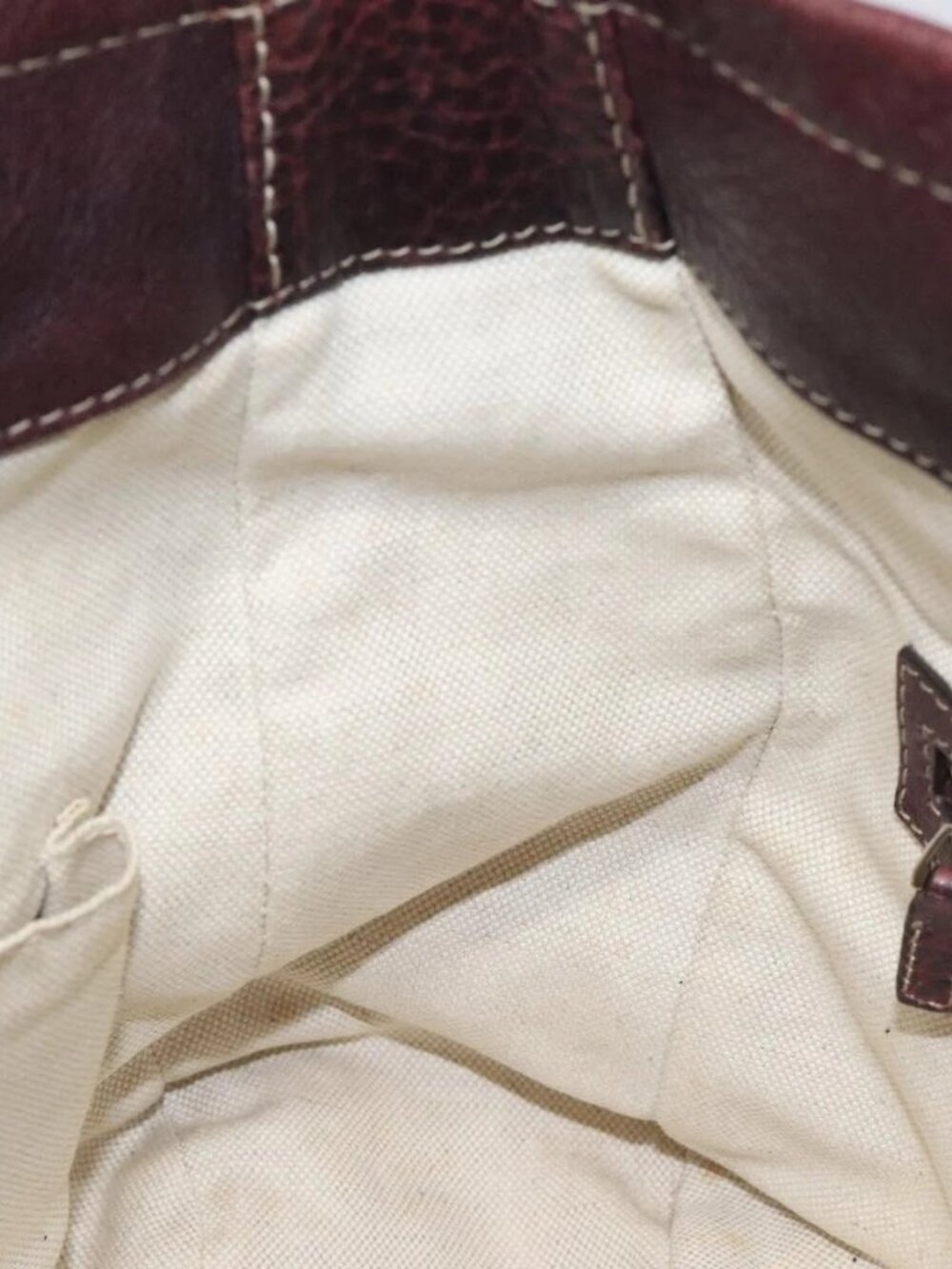 GUCCI Shoulder Bag Leather Brown Silver 247400 - Picture 11 of 16